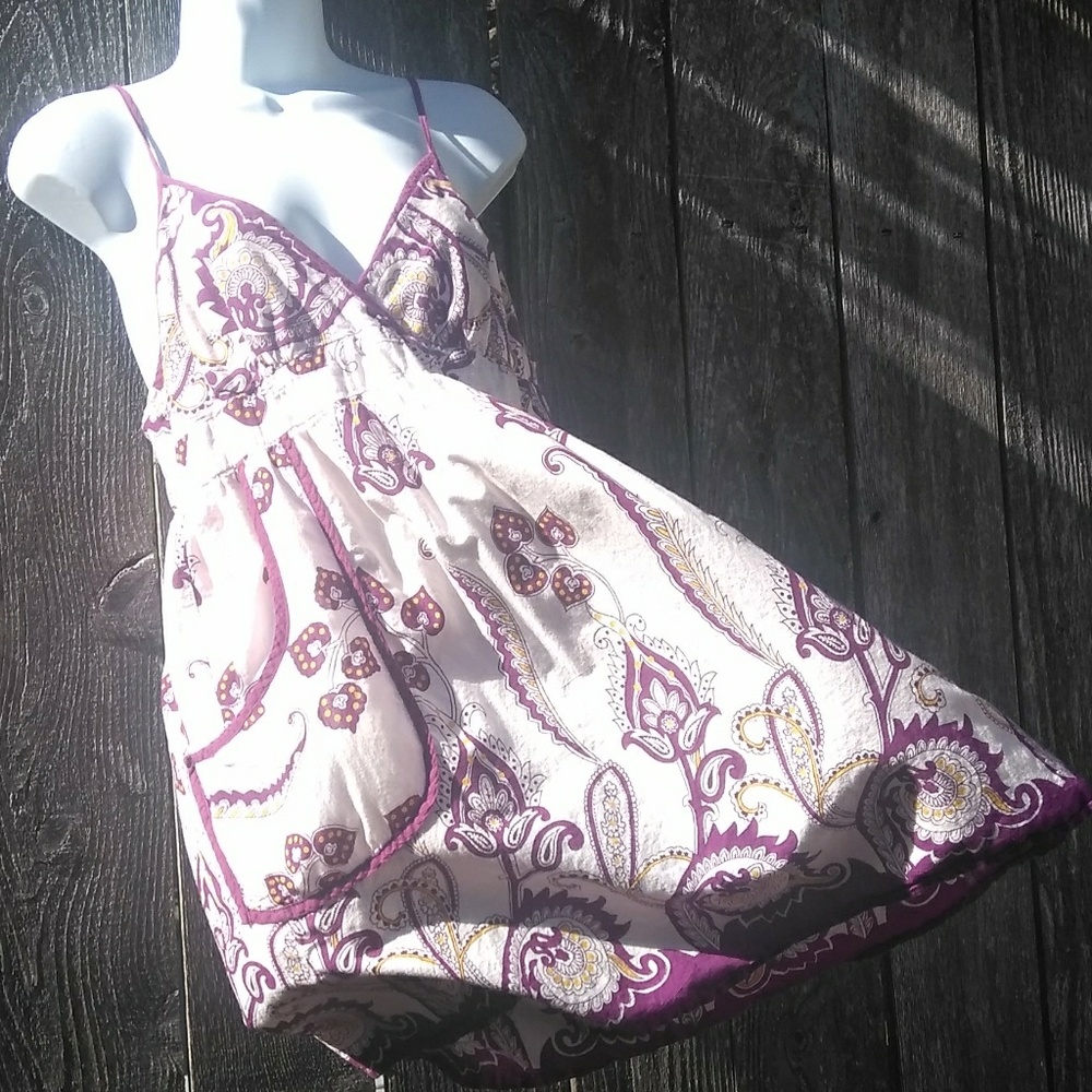 Midi Lined Big Pockets Sundress Medium - Picture 1 of 8